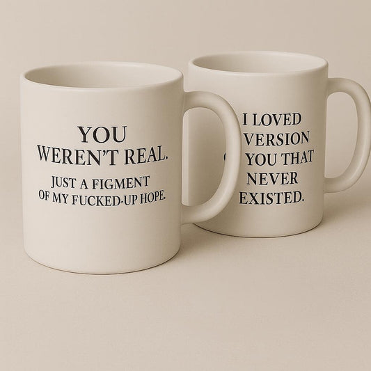 Funny Mug – Emotional Damage Mug – Poetic Breakup Gift For The Heartbreak Survivors